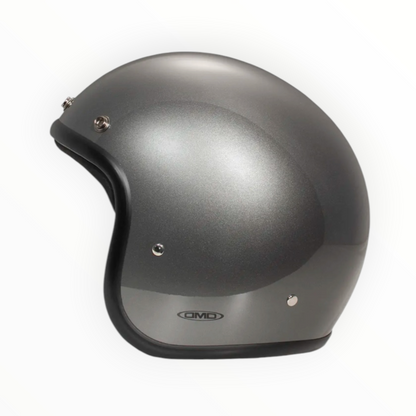 DMD ジェットヘルメット【RETROシリーズ】　”METALLIC GREY”  装飾品