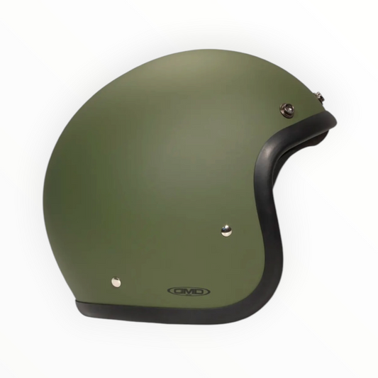 DMD ジェットヘルメット【RETROシリーズ】　”MATT GREEN”  装飾品
