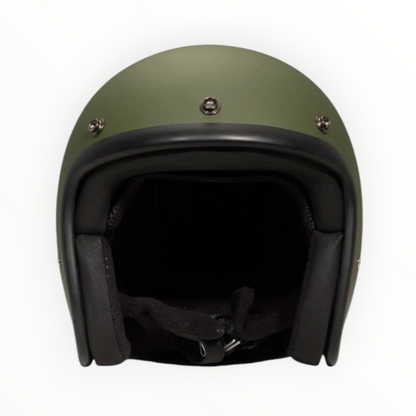 DMD ジェットヘルメット【RETROシリーズ】　”MATT GREEN”  装飾品