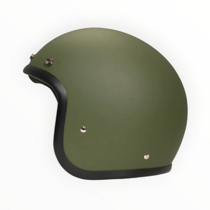 DMD ジェットヘルメット【RETROシリーズ】　”MATT GREEN”  装飾品