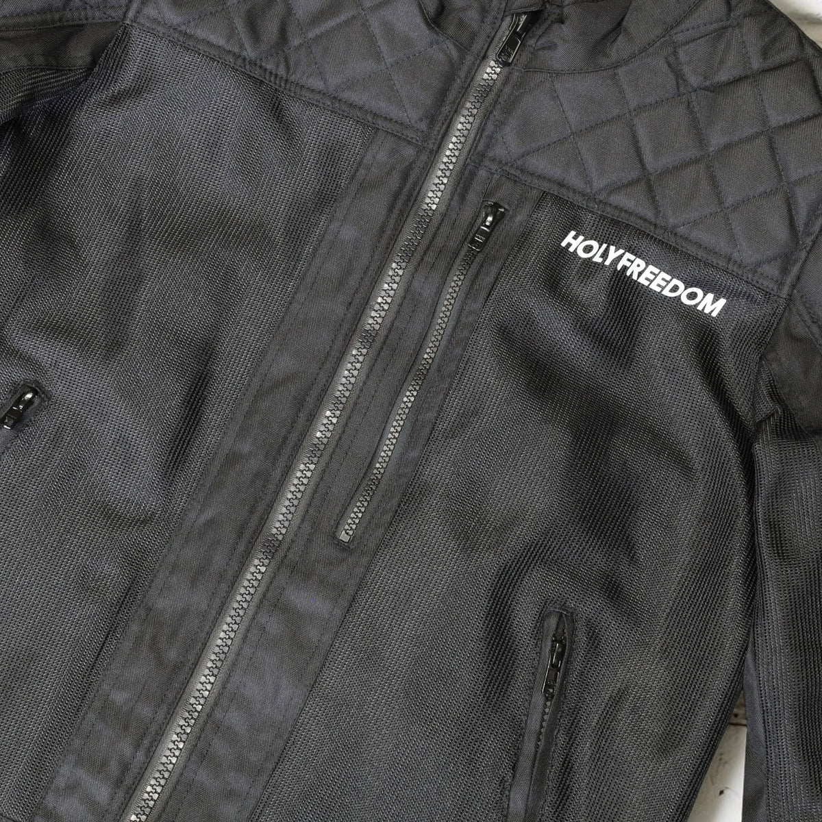 HOLYFREEDOM（ホーリーフリーダム）メッシュジャケット ”RETE BLACK JACKET”　