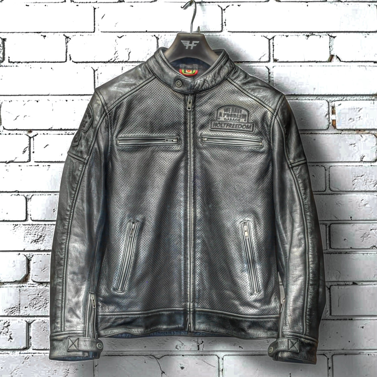 HOLYFREEDOM（ホーリーフリーダム）パンチングレザージャケット　”ZERO SUMMER BLACK JACKET”　【ブラック】