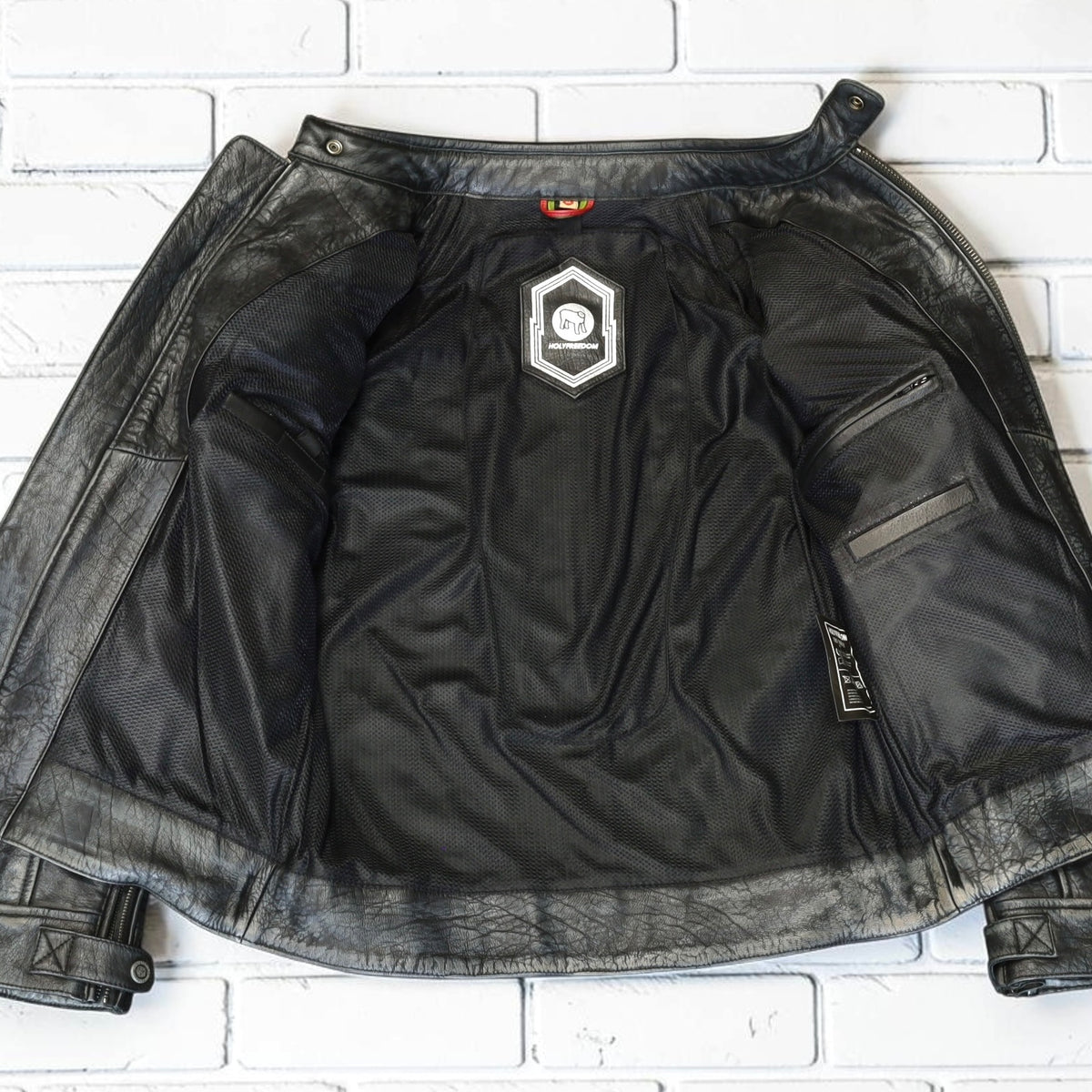 HOLYFREEDOM（ホーリーフリーダム）パンチングレザージャケット　”ZERO SUMMER BLACK JACKET”　【ブラック】