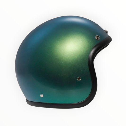 DMD ジェットヘルメット【RETROシリーズ】　”RAINBOW GREEN”  装飾品