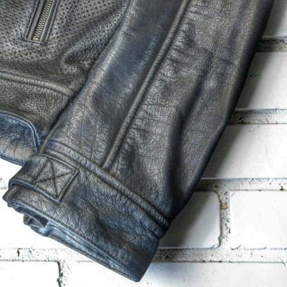 HOLYFREEDOM（ホーリーフリーダム）パンチングレザージャケット　”ZERO SUMMER BLACK JACKET”　【ブラック】