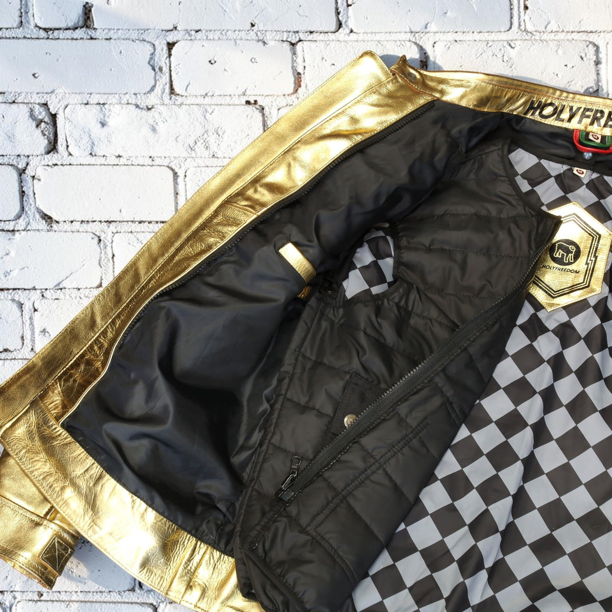 HOLYFREEDOM ホーリーフリーダム レザージャケット ”ZERO LINGOTTO JACKET”　【ゴールド】