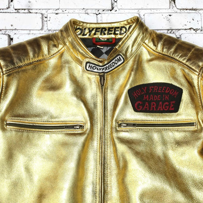 HOLYFREEDOM ホーリーフリーダム レザージャケット ”ZERO LINGOTTO JACKET”　【ゴールド】