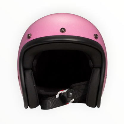 DMD ジェットヘルメット【RETROシリーズ】　”GLITTER PINK”  装飾品