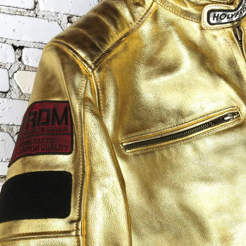 HOLYFREEDOM ホーリーフリーダム レザージャケット ”ZERO LINGOTTO JACKET”　【ゴールド】