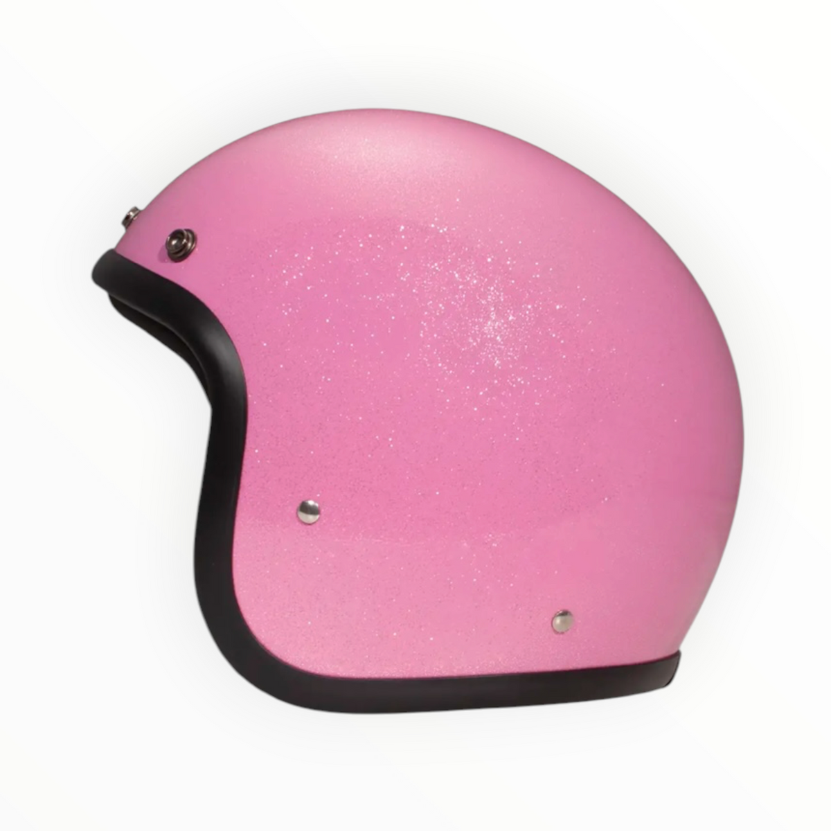DMD ジェットヘルメット【RETROシリーズ】　”GLITTER PINK”  装飾品