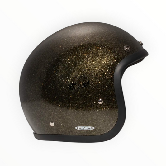 DMD ジェットヘルメット【RETROシリーズ】　”GLITTER BRONZE”  装飾品