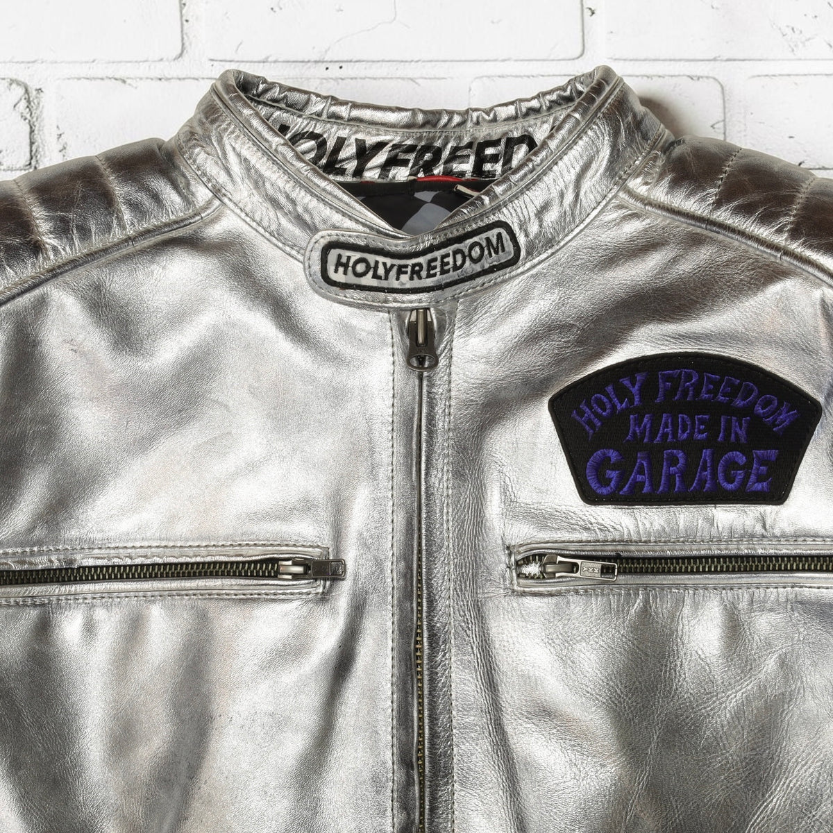 HOLYFREEDOM ホーリーフリーダム レザージャケット シルバー ”ZERO TOTEM JACKET” 【シルバー】