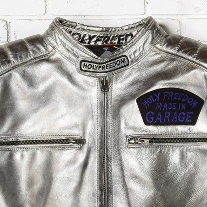 HOLYFREEDOM ホーリーフリーダム レザージャケット シルバー ”ZERO TOTEM JACKET” 【シルバー】