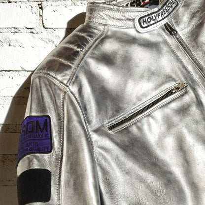 HOLYFREEDOM ホーリーフリーダム レザージャケット シルバー ”ZERO TOTEM JACKET” 【シルバー】