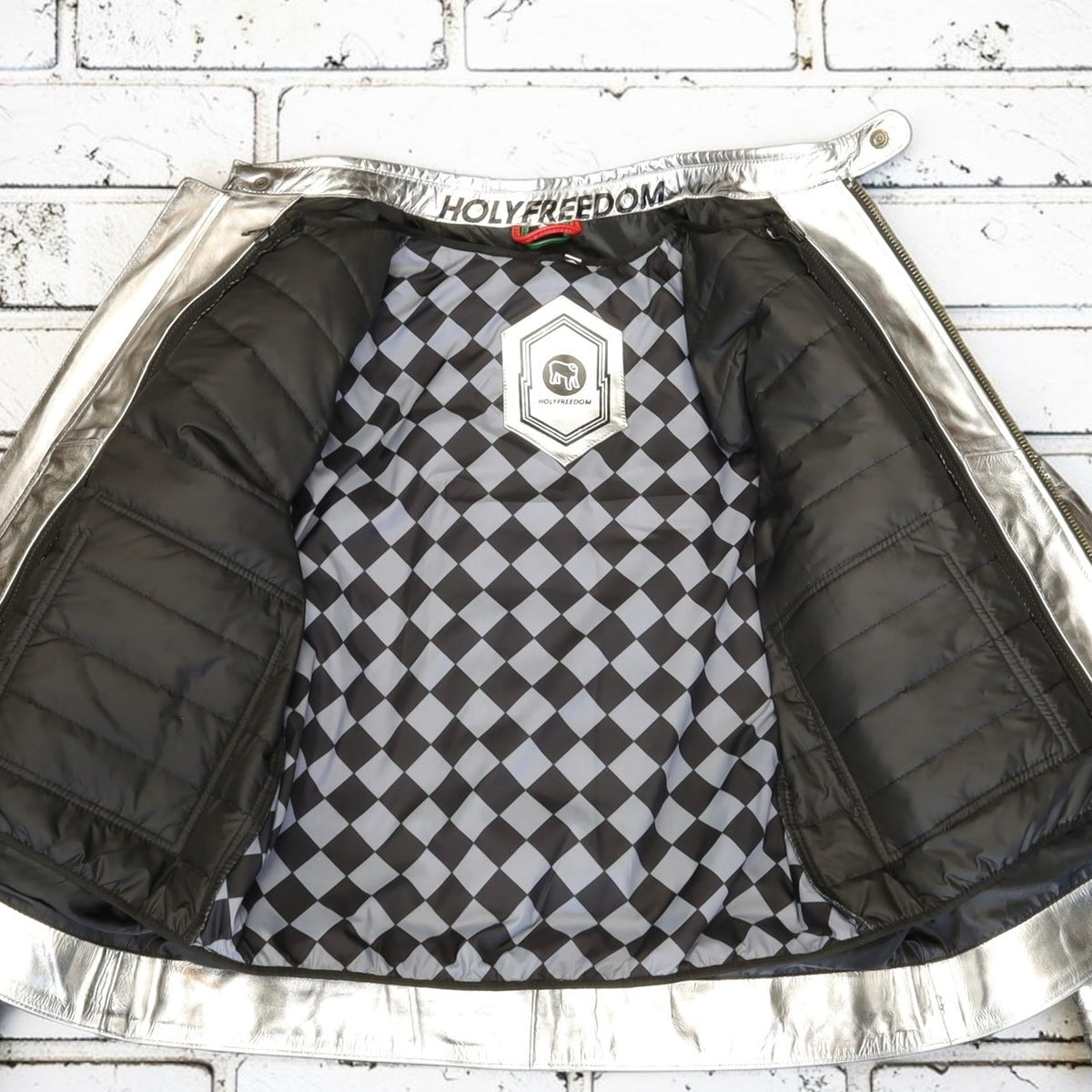 HOLYFREEDOM ホーリーフリーダム レザージャケット シルバー ”ZERO TOTEM JACKET” 【シルバー】