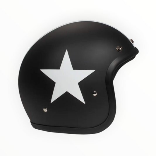 DMD ジェットヘルメット【RETROシリーズ】　”STAR BLACK”  装飾品