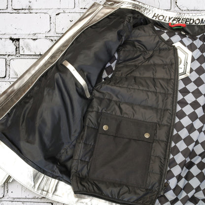 HOLYFREEDOM ホーリーフリーダム レザージャケット シルバー ”ZERO TOTEM JACKET” 【シルバー】