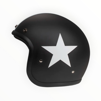 DMD ジェットヘルメット【RETROシリーズ】　”STAR BLACK”  装飾品