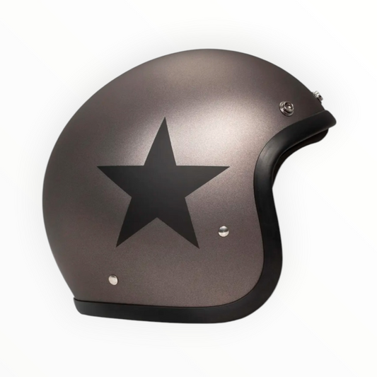 DMD ジェットヘルメット【RETROシリーズ】　”STAR GREY”  装飾品