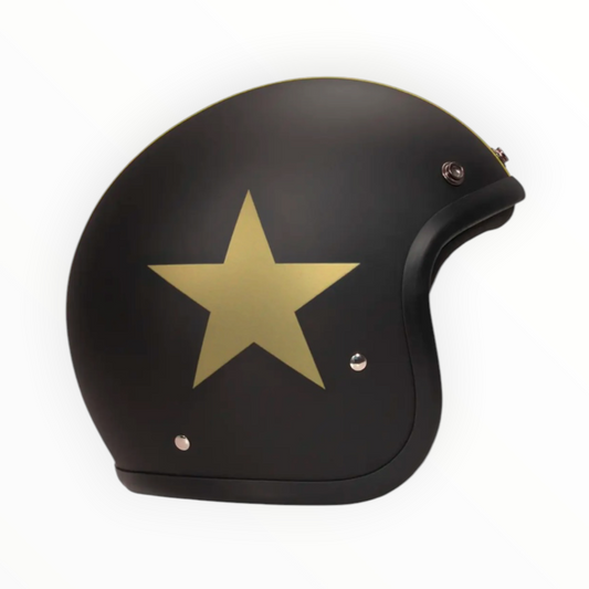 DMD ジェットヘルメット【RETROシリーズ】　”STAR GOLD”  装飾品