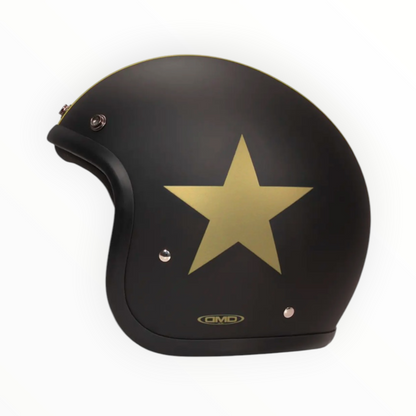 DMD ジェットヘルメット【RETROシリーズ】　”STAR GOLD”  装飾品