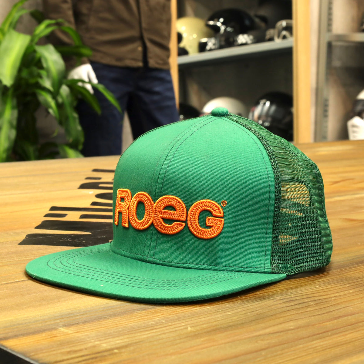 Roeg ローグ フラットパネルキャップ "Texas flatpanel cap green"