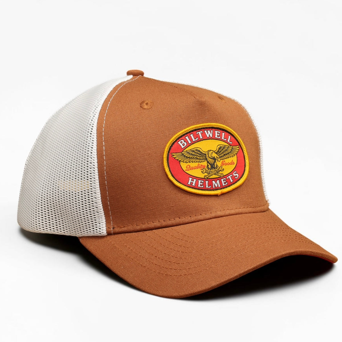 Biltwell ビルトウェル メッシュキャップ "patch Trucker Hat" 【ブラウン/ホワイト】