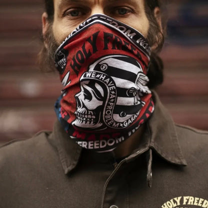 HOLYFREEDOM （ホーリーフリーダム）ネックチューブ "MULTI FUNCTION TUBULAR -SIR POKER SKULL 2805" 【Primaloft】