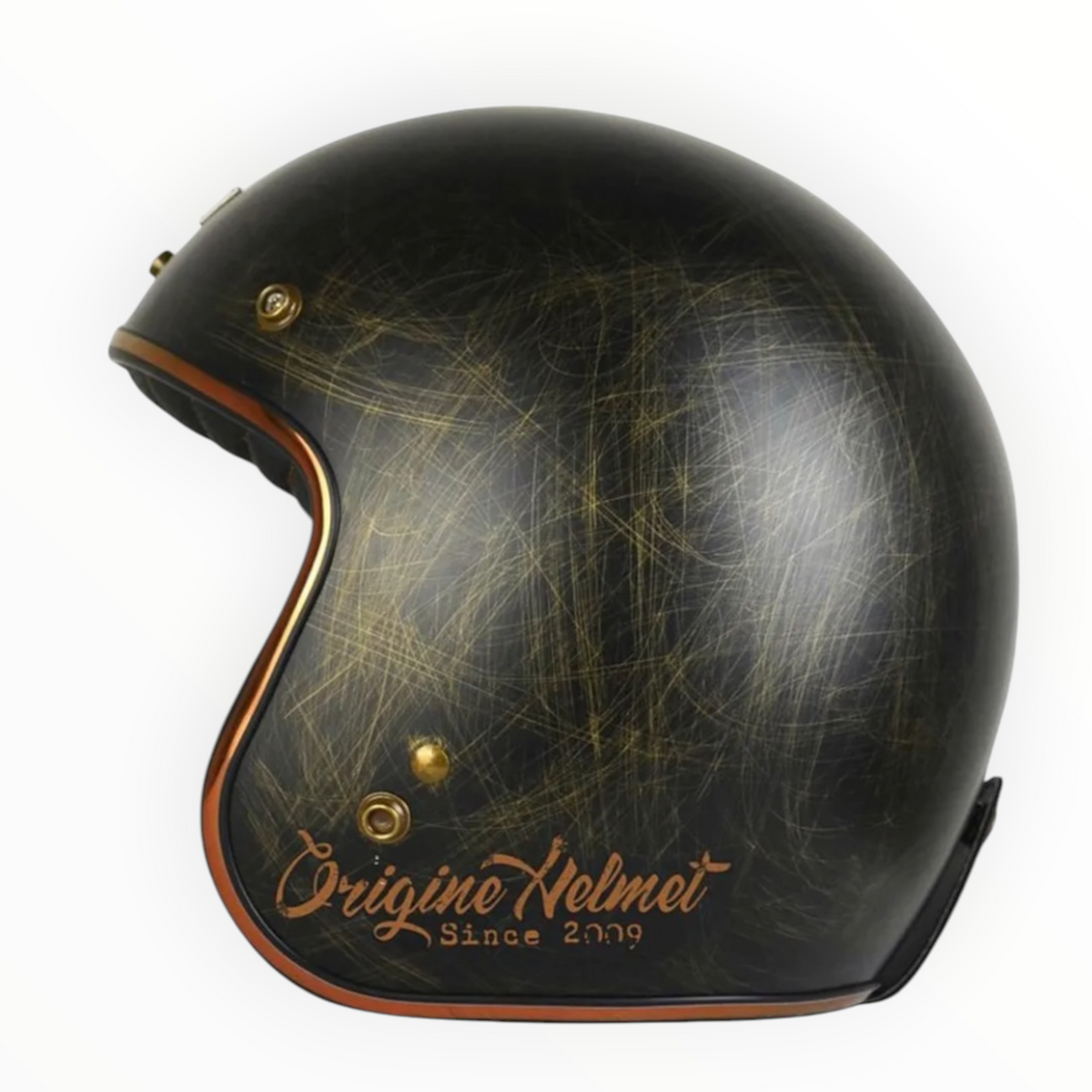 ORIGINE オリジネ【PRIMO】ジェットヘルメット "Scacco Old Metal Effect" 装飾品