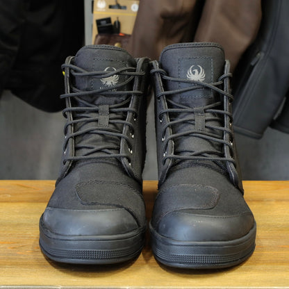 MERLIN マーリン ライディングシューズ "Knots Canvas D3O Boot" 【ブラック】