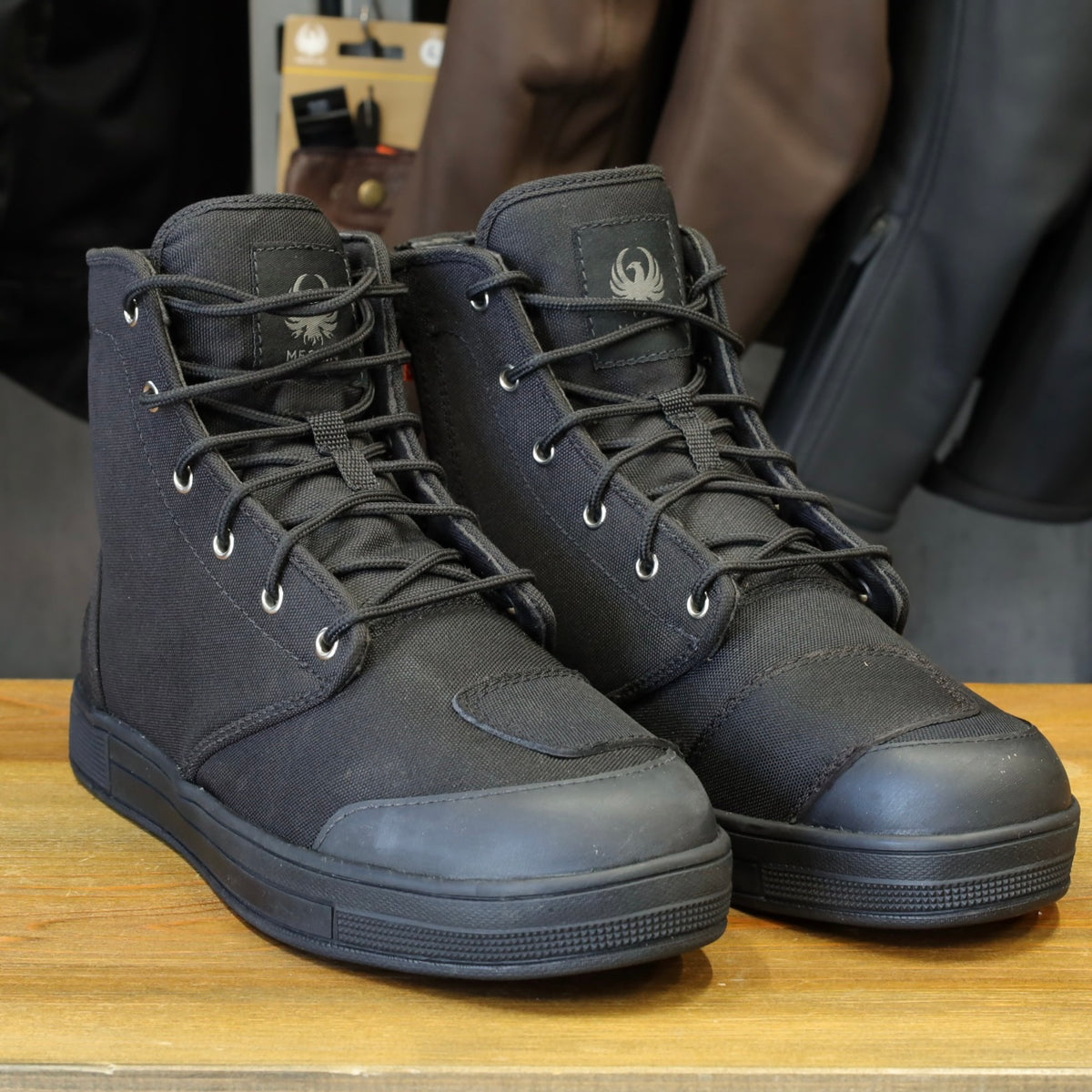 MERLIN マーリン ライディングシューズ "Knots Canvas D3O Boot" 【ブラック】