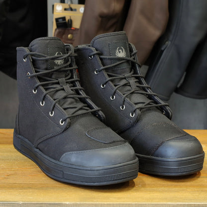 MERLIN マーリン ライディングシューズ "Knots Canvas D3O Boot" 【ブラック】