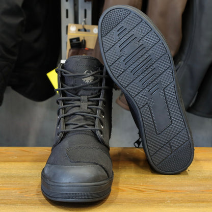 MERLIN マーリン ライディングシューズ "Knots Canvas D3O Boot" 【ブラック】