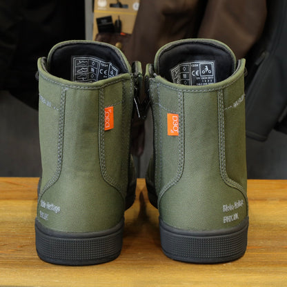 MERLIN マーリン ライディングシューズ "Knots Canvas D3O Boot" 【オリーブ】