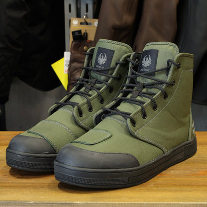 MERLIN マーリン ライディングシューズ "Knots Canvas D3O Boot" 【オリーブ】