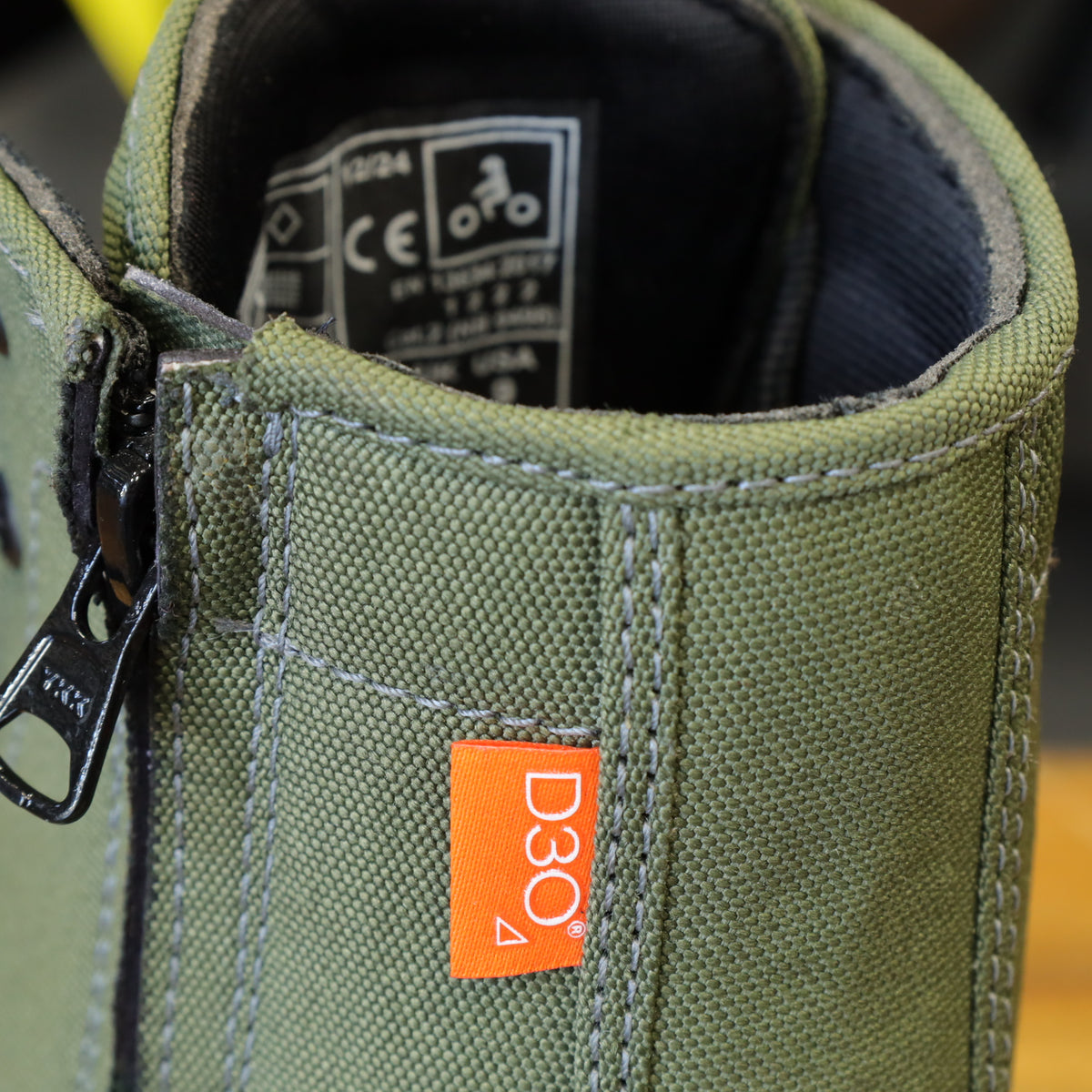 MERLIN マーリン ライディングシューズ "Knots Canvas D3O Boot" 【オリーブ】