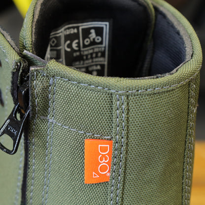 MERLIN マーリン ライディングシューズ "Knots Canvas D3O Boot" 【オリーブ】