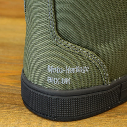 MERLIN マーリン ライディングシューズ "Knots Canvas D3O Boot" 【オリーブ】