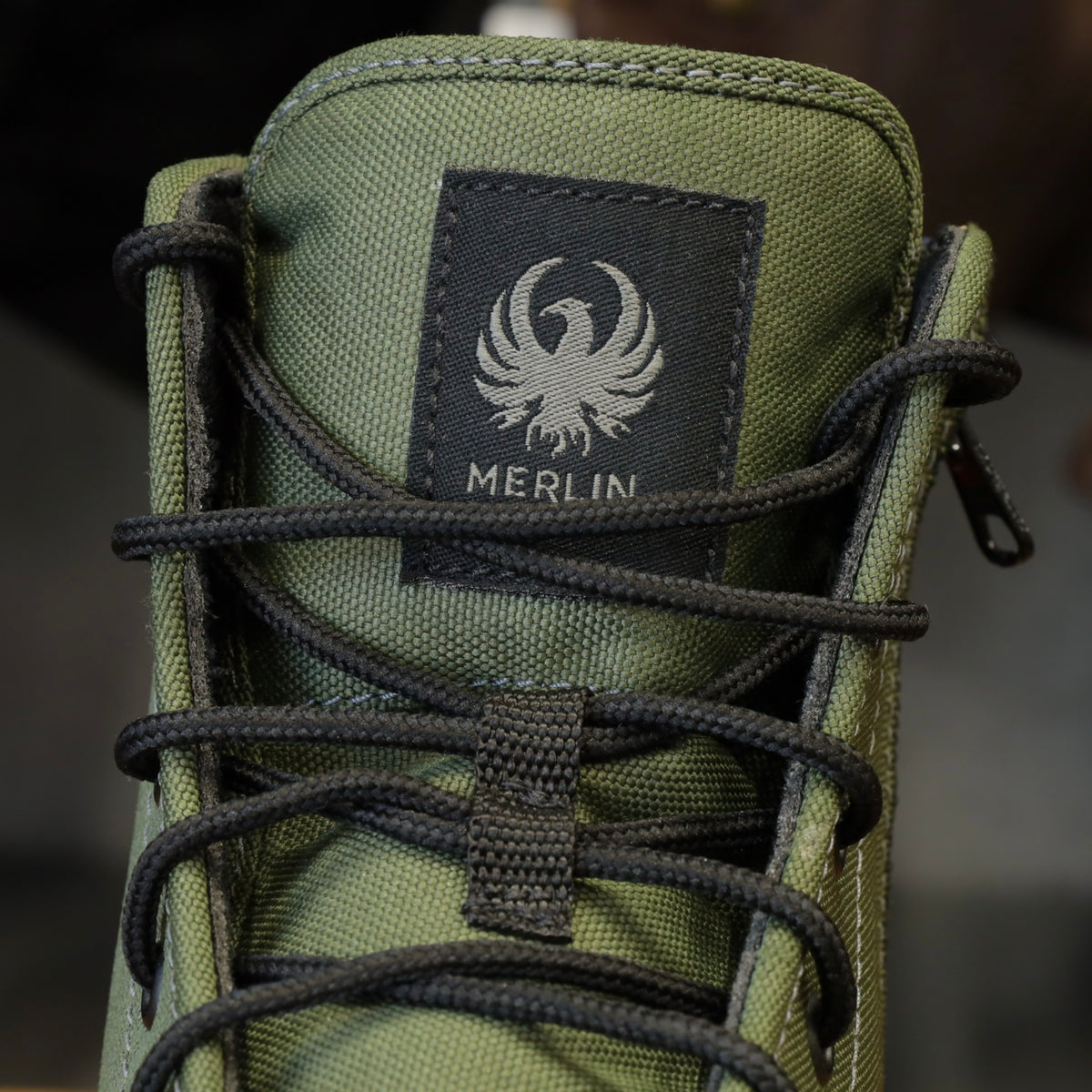 MERLIN マーリン ライディングシューズ "Knots Canvas D3O Boot" 【オリーブ】