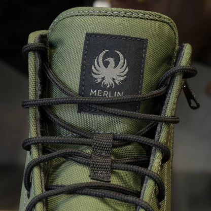 MERLIN マーリン ライディングシューズ "Knots Canvas D3O Boot" 【オリーブ】