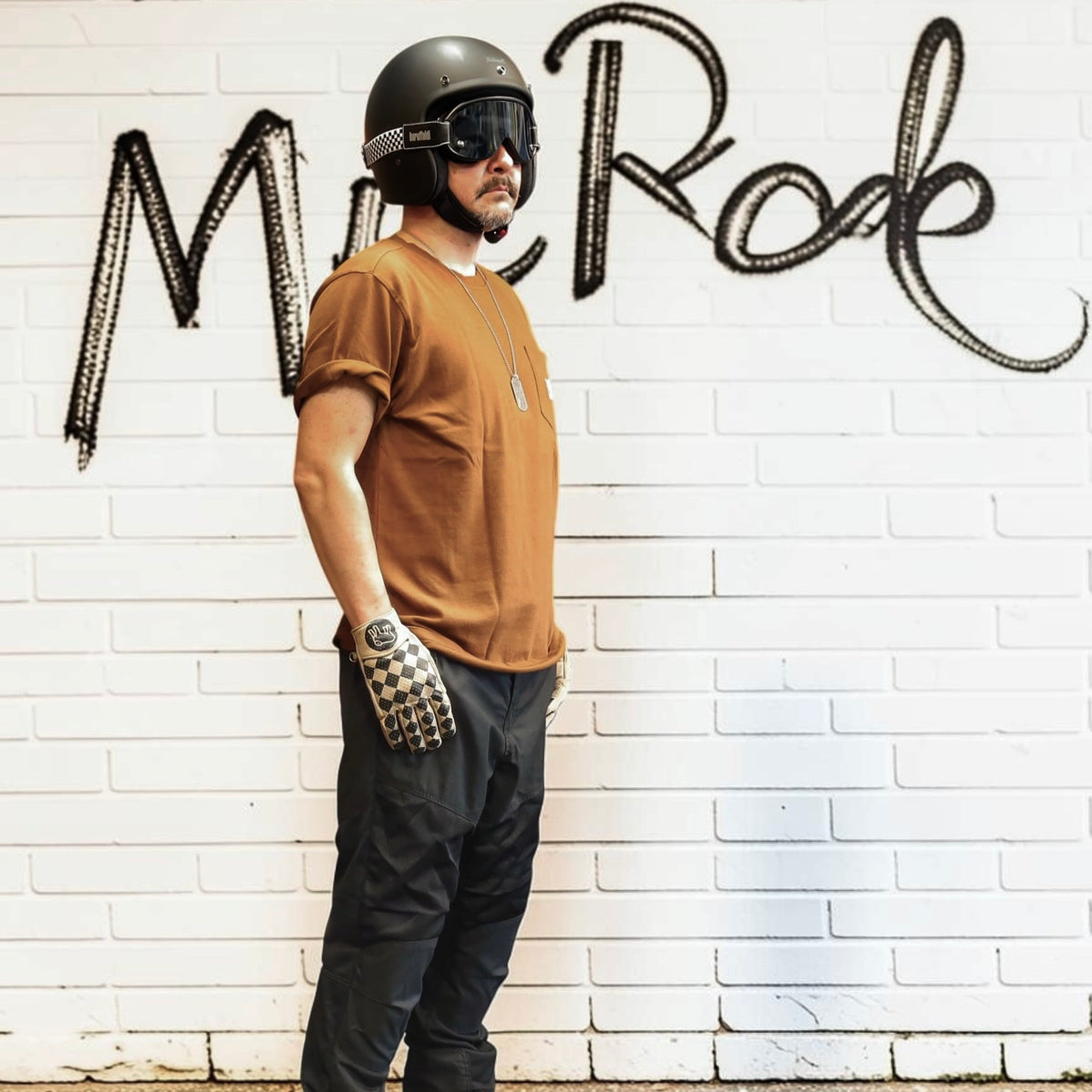 Roeg（ローグ）半袖Tシャツ "Ryder t-shirt" 【ブラウン】