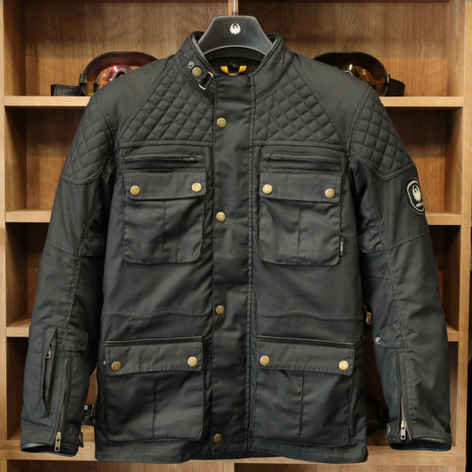 ワックスコットンジャケット 【ブラック】 "Edale II D3O Jacket"