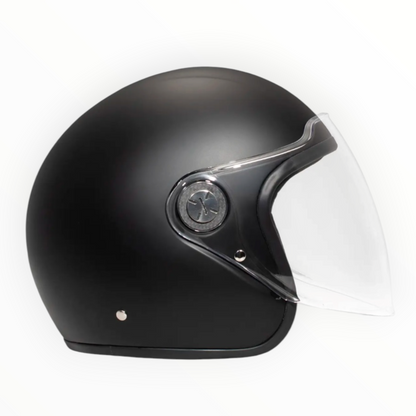 DMD ジェットヘルメット【P1 シリーズ】　”MATT BLACK”  装飾品