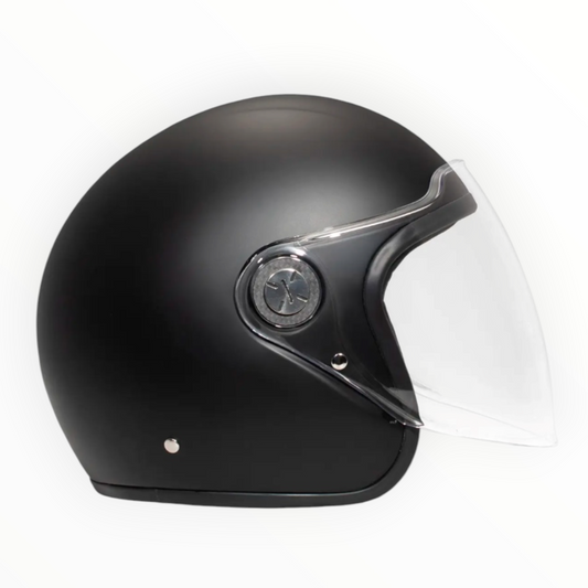 DMD ジェットヘルメット【P1 シリーズ】　”MATT BLACK”  装飾品