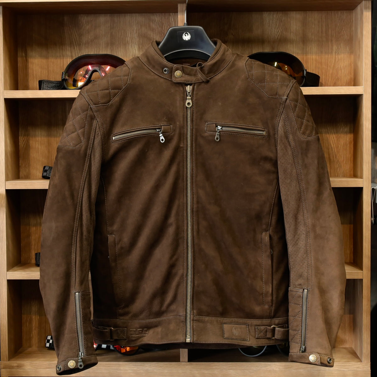ヌバックレザージャケット "Torsten TFL D3O AAA Jacket"【ブラウン】