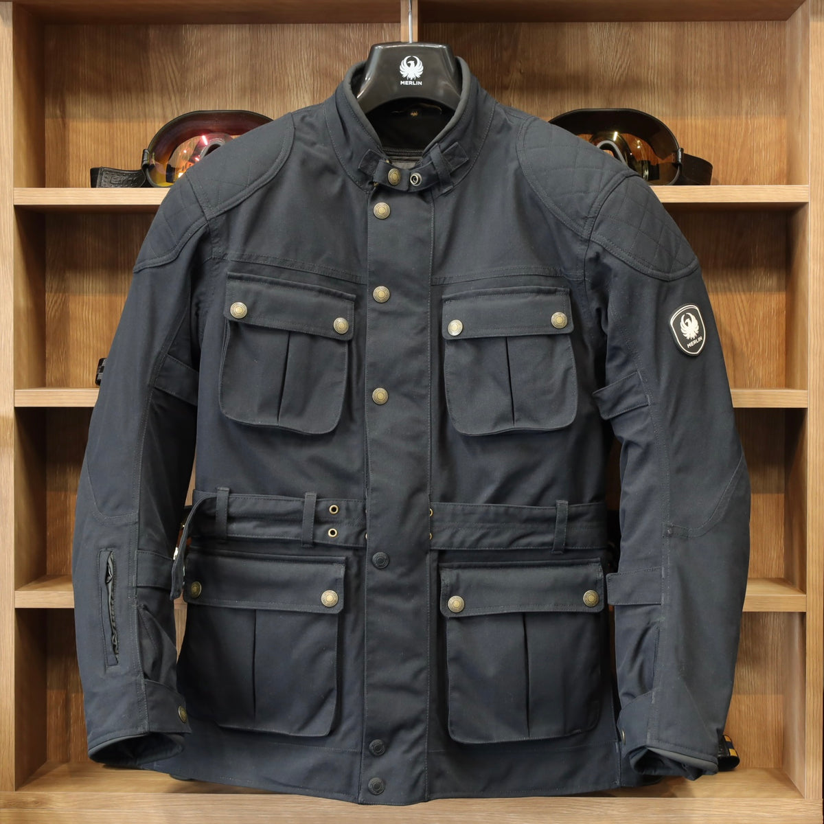 MERLIN マーリン 防水 エコラミネートジャケット ”Burslem Eco Laminated Jacket” 【ブラック】
