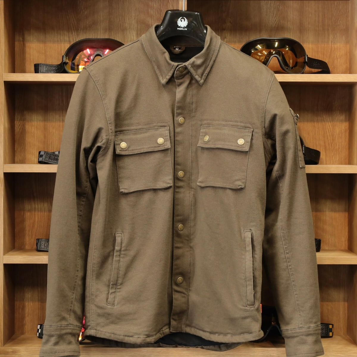 ストレッチシャツジャケット  ”Brody D3O Single Layer Riding Shirt”【ブラウン】