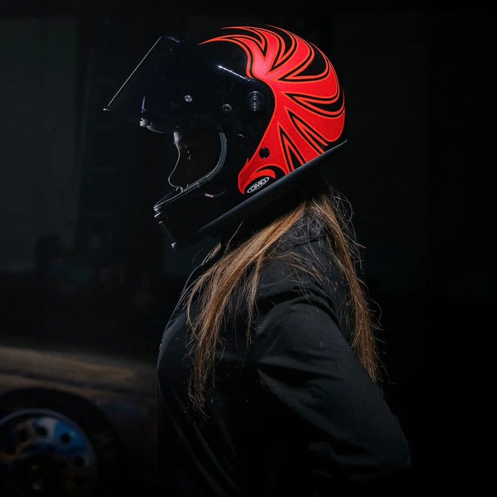DMD フルフェイスヘルメット【RIVALEシリーズ】　”RED EYE”  装飾品