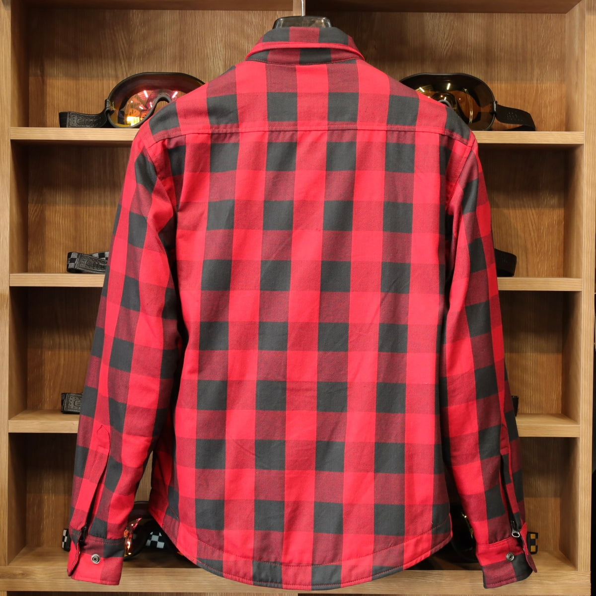 ライディングシャツジャケット  "Axe Protective Shirt"【レッド】