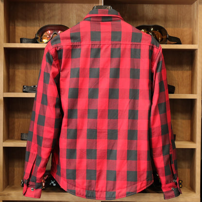 ライディングシャツジャケット  "Axe Protective Shirt"【レッド】